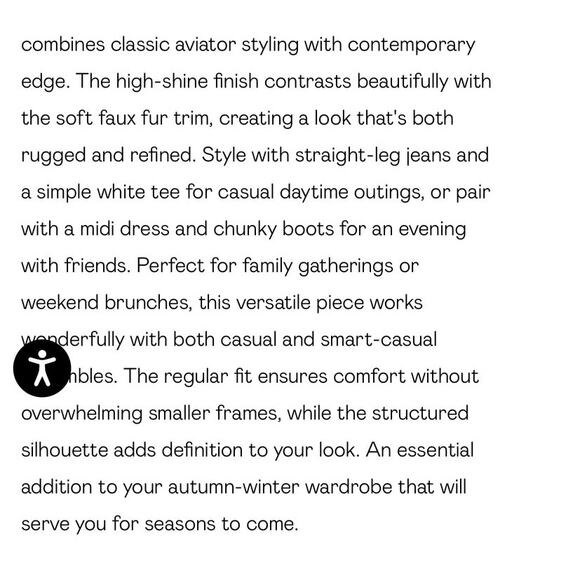 Nasty Gal Aviator Jacket Faux Fur Trim Shiny Black Modern Boxy Size 6 Womens - Picture 10 of 12